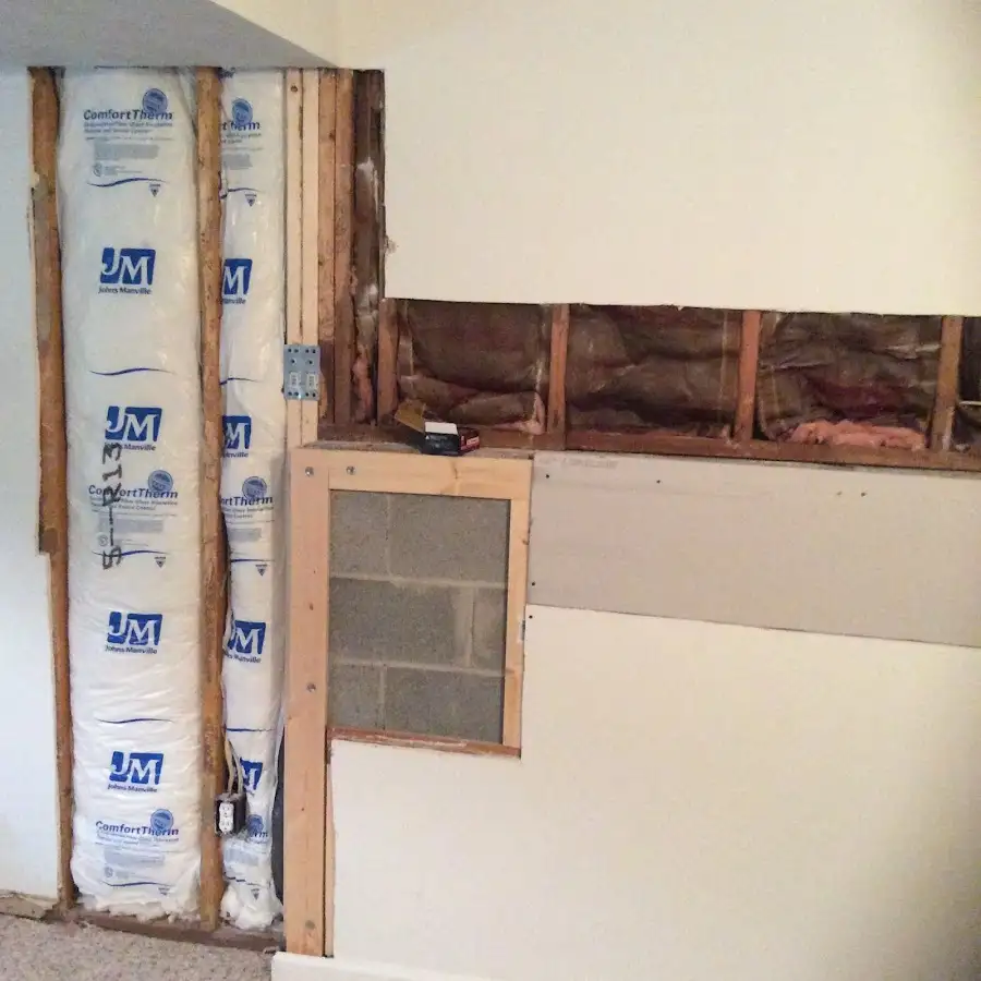 Wall insulation replacement during Contents Cleaning & Restoration in Marion